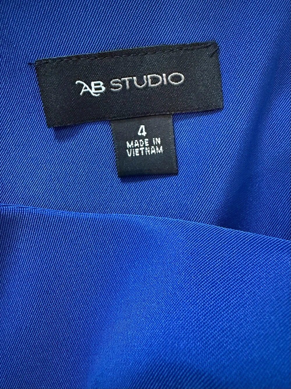 AB Studio Cobalt Blue Sleeveless Sheath Dress